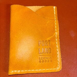 Portland Leather Mango 🥭 Minimalist Card Holder